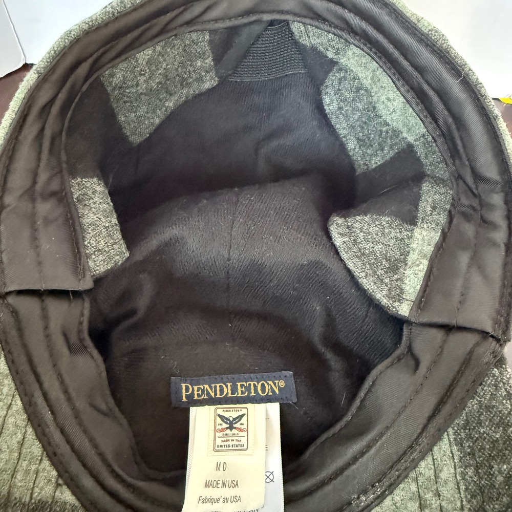 Pendleton Wool 5 Panel Camper Hat Green Black Buf… - image 7